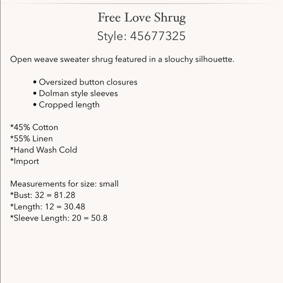 Free people Free Love Shrug - Picture 4 of 5